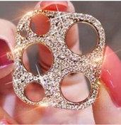 Resim Forsis Aksesuar Iphone 12 Uyumlu Gold Arka Kamera Lens Koruma Taşlı - 