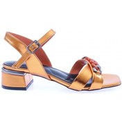 Resim Dgn 352-23y Kadin Burgu Aksesuarli Alçak Topuklu Sandalet 352-1922-R0199 Turuncu 