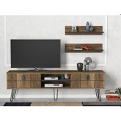 Resim Dekorister Exclusive Rialto Demir Ayaklı Tv Ünitesi Ceviz 