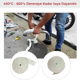 Resim Nivofire Cam Elyaf Şerit Egsoz Sargısı 100X2MM - 5-Metre 