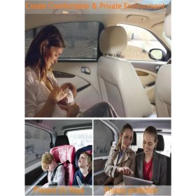 Resim Ankaflex Araba Yan Cam Perdesi Oto Arka Perde Araç Güneşlik Gölgelik Bebek Çocuk Bebe Örtü Cam Çorabı Filmi 