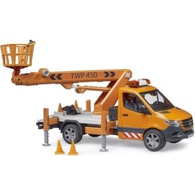 Resim Bruder Mercedes Benz Sprinter Sepetli Vinç Br02679 