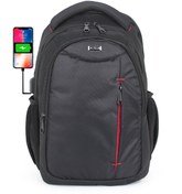 Resim Usb Aparatlı Unisex Sırt Çantası 15,6 Inç Laptop Bölmeli Su Geçir Case Club