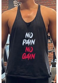 Resim Painno Gym Fitness Tank Top Sporcu Atleti 