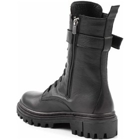 Resim Siyah Platin Leather Kadın Bot & Bootie K02178001603 Siyah Platin 