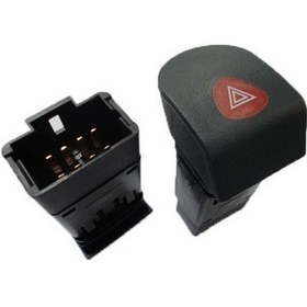 Resim OTOZET Renault Kangoo 1 - 2 Dörtlü Flaşör Düğmesi 7700308821 