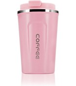 Resim Dianziye 304 Paslanmaz Çelik Vakumlu Termos Bardak, 380ml, Araç/ofis Kullanıma Uygun, Pembe 