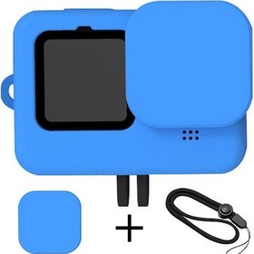 Resim Bl-gopro Hero İçin 9/10 Siyah Aksesuarlar Kılıf Koruyucu Yumuşak Standart Konut Kauçuk Silikon Kabuk Koruyucu Go Pro Hero9 Için Yeni 