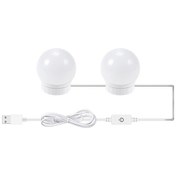Resim Yaozixia Adet Led Makyaj Aynası Işıkları 3 Renk Modu Tuvalet Aynası Işıkları Usb Kablolu Banyo Aynası Işığı Led Şerit Işıkları 