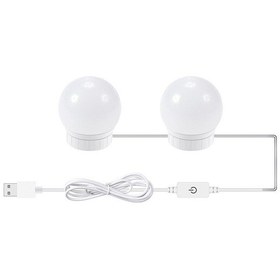 Resim Suofeng 2'li Led Ayna Işık Şeridi - 3 Renk Ayar, Usb Şarj, Banyo & Tuvalet Için 
