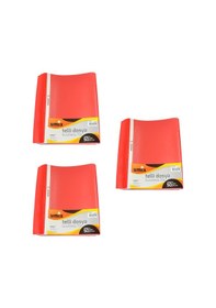 Resim Umix A4 Telli Dosya 50'li Kırmızı Renk 3 Paket Kırmızı 