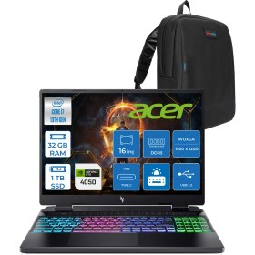 Resim Acer nitro AN16 Intel I7 13620H 32GB Ddr5 1tb SSD 6GB/RTX4050 16'' Wuxga (1920X1200) IPS 165Hz Nvıdıag-Sync Freedos Gaming Laptop NHQJMEY007F08+ZETTAÇANTA 
