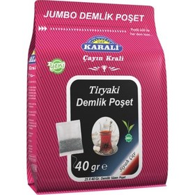 Resim Karali Tiryaki Siyah Demlik Poşet Çay 25 x 40 G 