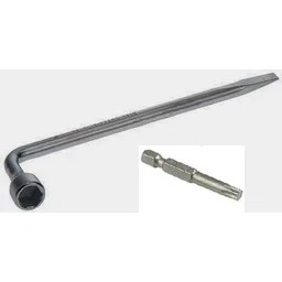 Resim Makro Yapı Pipo Tipi Siyah L Bijon Anahtarı L Tipi 21 mm + T 30 