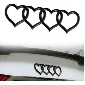 Resim Dk Tuning Audi Hearts Bagaj Siyah Abs Halka Rozet Amblem 