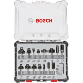Resim Bosch Pro Freze Seti 15li Karışık 6mm Şaftlı 