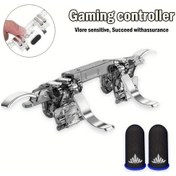 Resim Sunshine022 K19 Mobil Oyun Kontrolcü Tetikleyici 6 Parmak Hassas Hedef Düğme Pubg Gamepad 