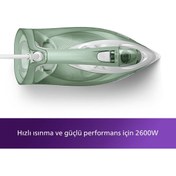 Resim Philips Dst7012/70 7000 Serisi Buharlı Ütü Çöl Yeşili Gri 