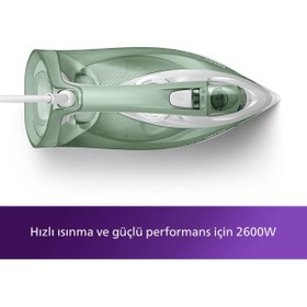 Resim Philips Dst7012/70 7000 Serisi Buharlı Ütü Çöl Yeşili Gri 