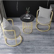 Resim gzm mobilya Berjer Metal Sarı 