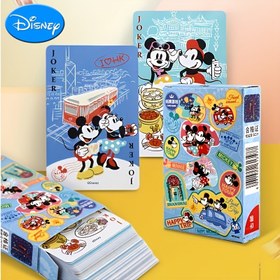 Resim 54 Parça Disney Resmi Mickey & Arkadaşları Şanslı Kart Oyunu Kutulu - Aile Partisi için Noel, Cadılar Bayramı, Paskalya, Yeni Yıl Hediyeleri, Poker Aksesuarları 