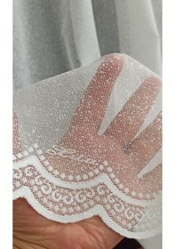 Resim Lila Bozkır 02 Serpme Desen Tül Perde / Ölçünüze Özel Dikim 