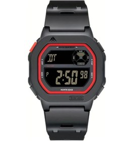 Resim Sunshine022 North Edge Erkek Digital Spor Kronometre Alarmlı Çift Zamanlı Kırmızı Kol Saati Hediye Diğer 