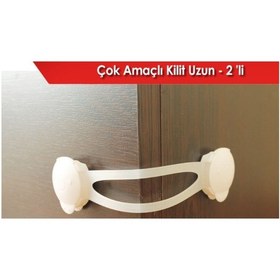 Resim Portakal Safety Çok Amaçlı Kilidi - Beyaz - 2'li 