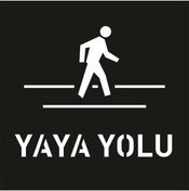 Resim Hayat Trafik Boyama Şablonu Yaya Yolu 100x100cm 