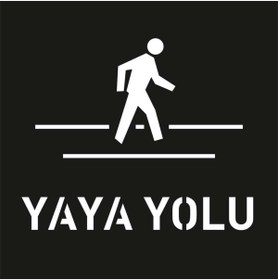 Resim Hayat Trafik Boyama Şablonu Yaya Yolu 100x100cm 