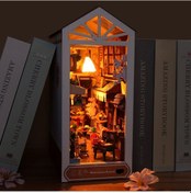 Resim Yifomall Tc17 Yağmur Sonrası Sokak: El Yapımı Montajlı 3d Kitap Ayırıcısı Modeli, Ev Dekoru Hediyelik Öğe 