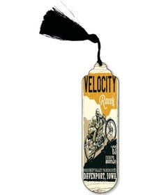 Resim CoŞafak Özel Velocity Tasarımlı Metal Kitap - Defter Ayracı 15*5c 