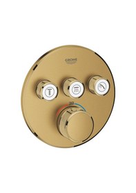 Resim Grohe 29121gn0 Smartcontrol Üç Valfli Akış Kontrollü Ankastre Termostatik Banyo Duş Bataryası Altın 