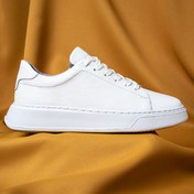 Resim Hatemoğlu Erkek Beyaz %100 Deri Esnek Taban Bağcıklı Casual Ayakkabı Sneaker 