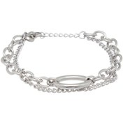 Resim Platin Çelik Kadın Bileklik - K1BLK0450247-D69 