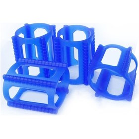 Resim Geeksen Kaykay Tekerlek Koruması Silikon, 49-70mm Genişliğe Uygun, Başlangıçcı Hareket Antrenmanı İçin, Mavi Mavi 