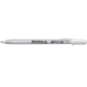 Resim Sakura Gelly Roll Beyaz Jel Mürekkepli Kalem 0.8 Mm. 