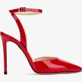 Resim Valmenti Kadın Hakiki Deri Kırmızı Rugan Topuklu Ayakkabı 1027 251 Bn Ayk Y25 Kırmızı Rgn Kırmızı Rugan 