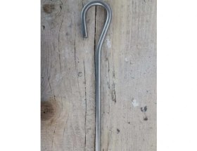 Resim Yaylink 6 ADET Çelik Çadır Kazığı - 30 cm Uzunluk 4.5 mm Kalınlık Tente & Branda Için Gümüş Renk Galvaniz Kaplamalı Aşınmaya Karşı Dirençli Çadır Kazığı 
