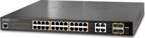 Resim Yönetilebilir Gigabit Switch (Managed Gigabit Switch)&lt;br&gt;24-Port 10/100/1000Base-T IEEE 802.3a Planet