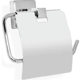 Resim Çelik Banyo Tomara Kağıtlık Kapaklı 