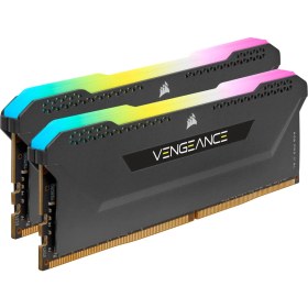Resim Corsair Vengeance Rgb Pro Sl 16GB (2x8) 3200MHZ CL16 CMH16GX4M2Z3200C16 Ddr4 Ram Bellek Siyah 