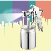 Resim Sones W-77 Boya Püskürtme Tabancası Püskürtme Alt Kap Pnömatik Alet Ev Araba İçin, Delik Çapı: 3mm 