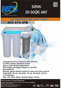 Resim Ncs Ata 4Fm Akvaryum Tipi Su Arıtma Cihazı 