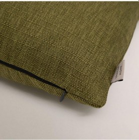 Resim Moon Püskül Detaylı Kırlent Kılıfı Koyu Yeşil 