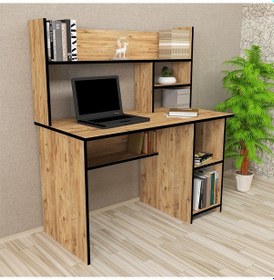 Resim Kalenderdekor1 Kalender Dekor Jimmy 120 Cm Çalışma Masası Jm04 Meşe 