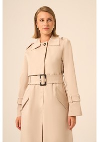 Resim Ftz Women Kadın Trenç Kaban Beige 31211 Beige 