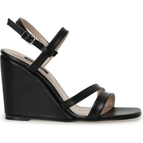 Resim Nine West Moex 3fx Siyah Kadın Dolgu Topuk Sandalet 