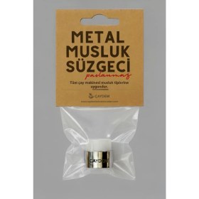 Resim Çaydem Çay Makinesi Metal Musluk Süzgeci 