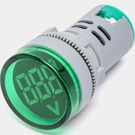 Resim Xkoren 22 Mm 24-550v Led'li Yeşil Voltmetre 10 Adet 